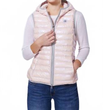 Eleven Elfs Arwen Vegan Down Vest In Pearl Pink