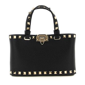 Valentino Garavani Handbags, female, Black, Size: ONE SIZE Rockstud Mini Crossbody Bag