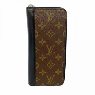Louis Vuitton Black Brown Long Wallet (Bi-Fold) (Pre-Owned)