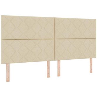 vidaXL Vidaxl - Cama Tipo Box Spring Con Colch&oacute;n Crema 200 X 200 Cm Tela
