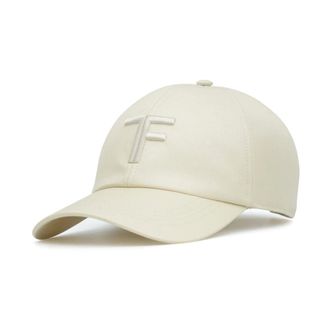 Tom Ford Hats & Caps, male, Beige, M, Canvas Leather Cap