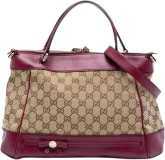 Gucci Pre-owned Handbags, female, Multicolor, Size: ONE SIZE Pre-owned Mayfair Satchel