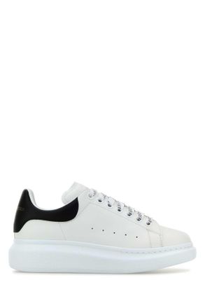 Alexander McQueen Alexander Mcqueen White Leather Sneakers With Black Leather Heel