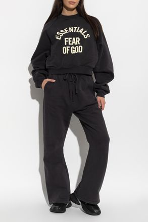 Fear of God Sweatshirt With Printed Logo, Womens, Black