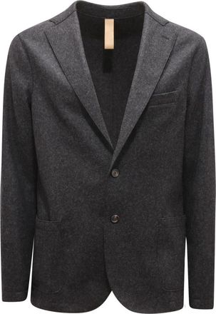Eleventy Wollen Jas Grijs Gemaakt in Itali&euml; - Heren - Blazers - Grijs - XL - Wol - Jassen
