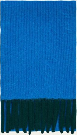 Akris Cloud Cashmere Rib Fringe Scarf