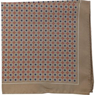 Ben Sherman Geometric Pocket Square in Taupe at Nordstrom Rack