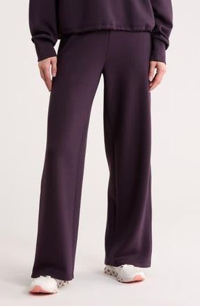 Zella Whisper Knit High Waist Wide Leg Pants in Purple Nebula at Nordstrom Rack, Size X-Small