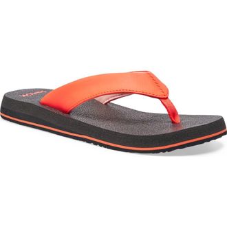 Sanuk Yoga Mat II Flip Flop in Neon Coral at Nordstrom, Size 11