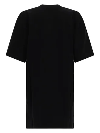 Msgm Cotton T-Shirt Dress - Black