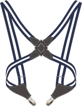 Generic New Mens Suspenders Adjustable Braces X Shape Elastic Strap Braces Clip Accessories Clip Adult Crossover Suspender Trousers U8J1