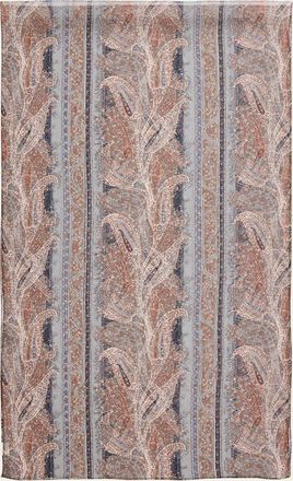 Saint Laurent Graphic Paisley-Print Silk Scarf