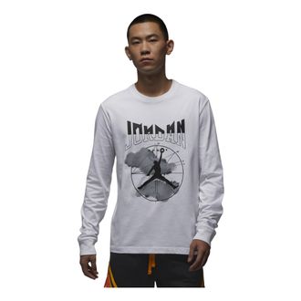 Nike Jordan Air Jordan Graphic Long Sleeve T-shirt Asia Sizing White FD7005-100
