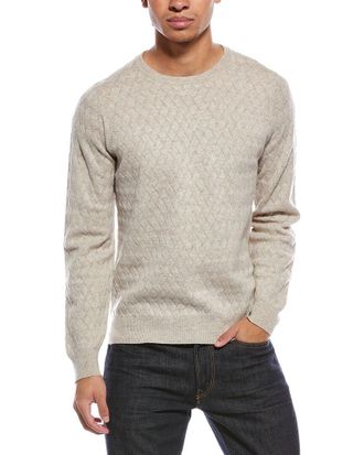 Brodie Wavey Stitch Wool & Cashmere-Blend Crewneck Sweater