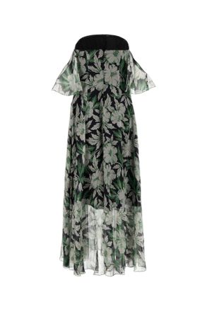 Loewe Womens Printed Silk Dress Multicolor Exterior: Lining: Abiti