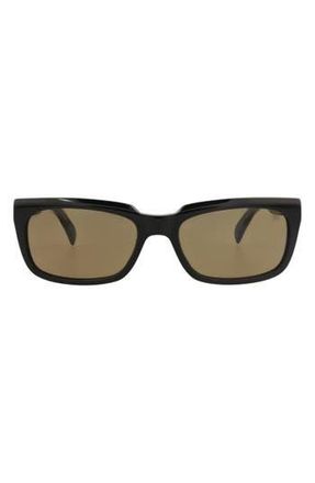 Dunhill 57mm Square Sunglasses in Black Black Brown at Nordstrom Rack