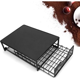 OEM Soporte Para C&aacute;psulas De Caf&eacute;, Caj&oacute;n De Almacenamiento De C&aacute;psulas, Dispensador De Metal - Capacidad Para 54 Unidades - Para El Hogar Y La Oficina - N