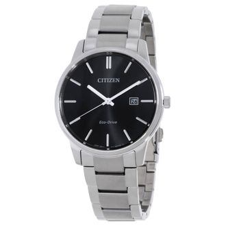 Citizen Pair Eco-Drive Black Dial Mens Watch BM6978-93E