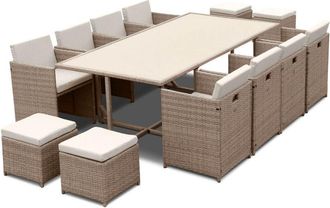 Sweeek Mesa De Jard&iacute;n De Resina Con Capacidad De 12 Plazas