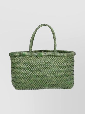 Dragon Diffusion woven tote bag dual handles
