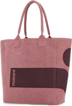 Isabel Marant Womens Pink Cotton Yenky Shopping Bag Antik Exterior: Borse A Mano