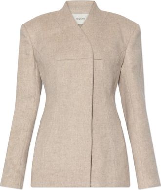 Entire studios Wollen Blazer - Dames - Blazers - Beige - M - Wol - Jassen