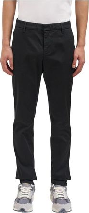 Dondup Pantalone Gaubert - Heren - Chinos - Zwart - W34 - Katoen - Broeken