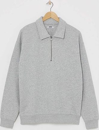 Jacamo 1/4 Zip Relaxed Fit Polo Sweatshirt