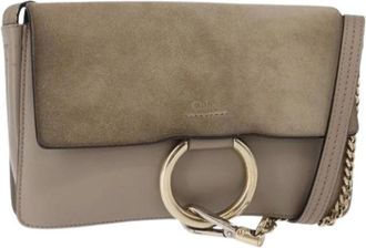 Chlo&eacute; Pre-owned Suede Schoudertas - Dames - Vintage Schoudertas - Beige - ONE Size - Leer - Vintage