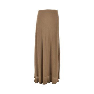 Alberta Ferretti Crepe long skirt Woman 42