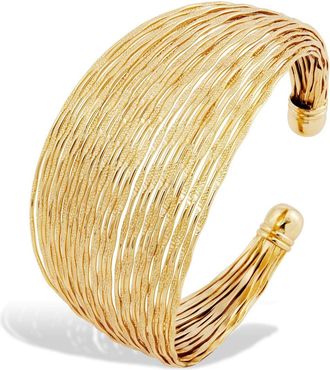 Savvy Cie Jewels 18K GOLD PLATED CUFF BRACELET