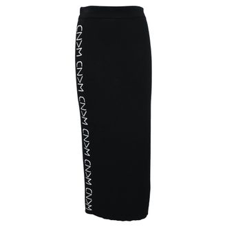 Max Mara Midi Skirt in Black Viscose