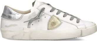Philippe Model PRSX sneakers met triangel patch - Wit