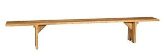 Biscottini International Banco En Madera De Cal Maciza Con Acabado Natural Made In Italy