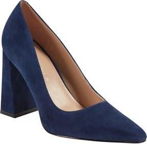 Marc Fisher Minny Pointed Toe Pump in Dark Blue at Nordstrom Rack, Size 6