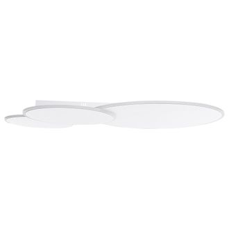Beliani L&aacute;mpara De Techo Luces Led Integradas Redonda Blanco Gabrik