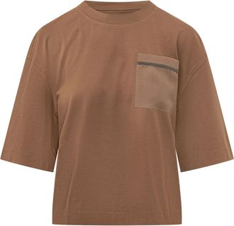 Brunello Cucinelli Donna, Top, Marrone, M, new