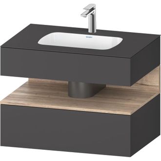 Duravit Qatego Lavabo Encastrado Con Base De Lavabo Consola, - Duravit