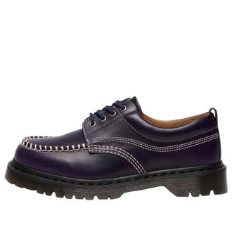 Dr. Martens Lowell Orleans Leather Moc Toe Shoe Midnight Blue 41627400
