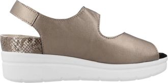 Pinoso's Schoenen, Dames, Groen, 38 EU, Leer, 8192P Sandaal