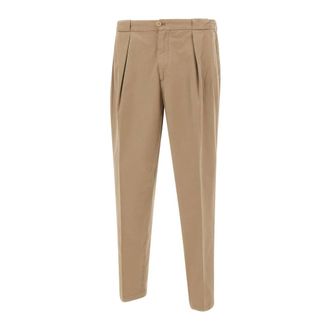 BRIGLIA 1949 Slim-fit Trousers, male, Beige, Size: M Briglia Trousers Beige