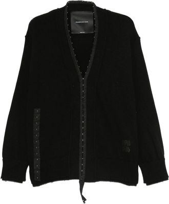 Federico Cina Corset Distressed Cardigan