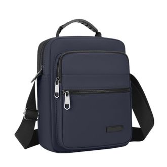 Generic Compatible For Mens Versatile Male Oxford Crossbody Bags(Deep blue)