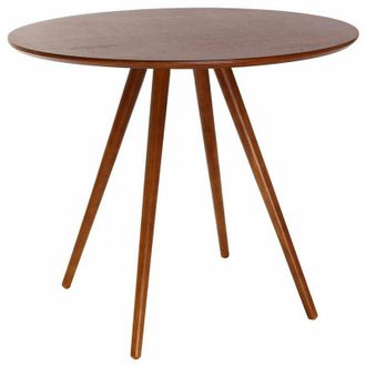 Miliboo Tavolo da pranzo design rotondo noce D90 ARTIK