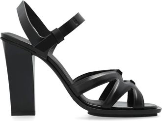Max Mara 120 mm Double High sandalen - Zwart