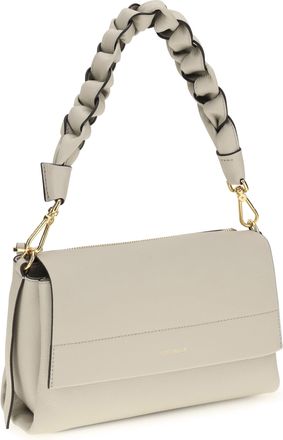 Coccinelle Womens Boheme Shoulder Bag Eucalipto-Fango Calf Leather Bos Taurus Eucalipto/fango