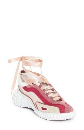 Christian Louboutin Mara Ankle Tie Sneaker in Version Palacy at Nordstrom, Size 10.5Us
