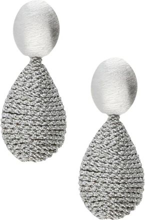 Lott. Gioielli Ce Si Threated Teardrop L - Dames - Oorbellen - Grijs - ONE Size - Accessoires