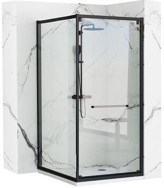 Rea Rea - Mampara De Ducha Space In Black 80x100