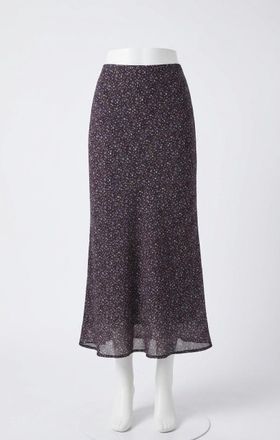Z Supply Yelena Aspen Floral Maxi Skirt In Java